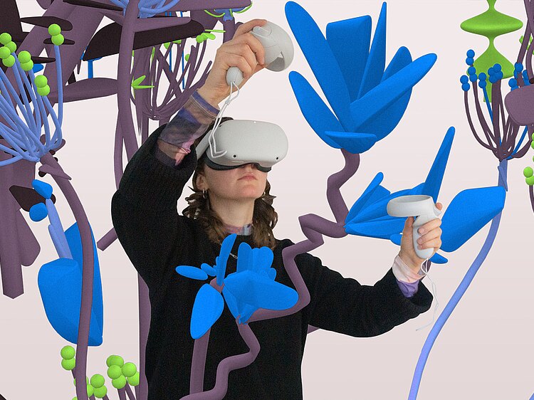 Nora Kraska modelliert in VR