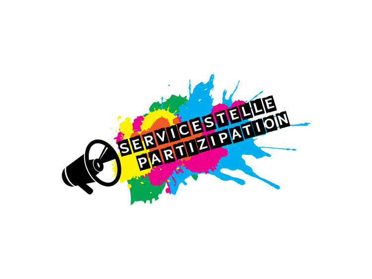 Das Logo der Servicestelle Partizipation